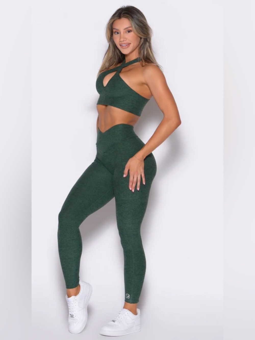 Bombshell Sportswear CONTOUR LEGGINGS IN PINE-SOLD OUT ONLINE! - Picture 4 of 16